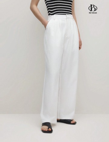 Pantaloni Shein, alb