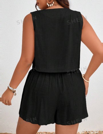 Compleu Shein Curve+, negru