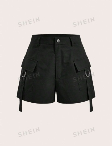 Pantaloni scurți Shein, negru