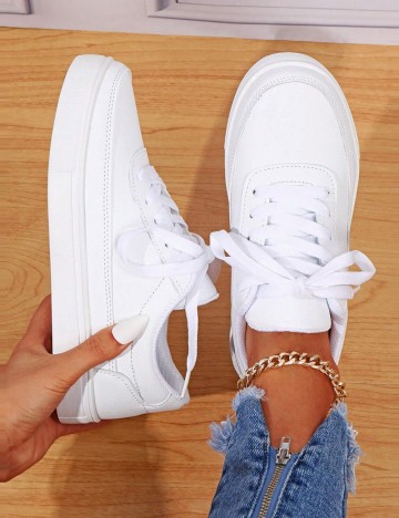 Pantofi Sport Shein, alb