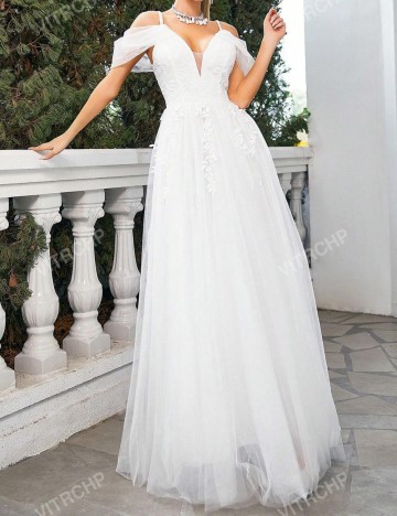 Rochie de ocazie și bridal Shein, alb