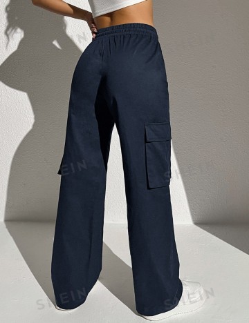 Pantaloni cargo Shein, albastru