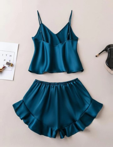 Compleu pijamale Shein, turcoaz