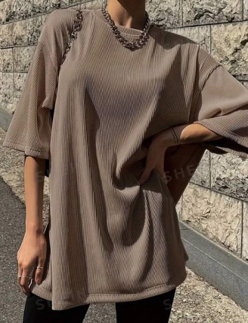 Tricou Shein, bej