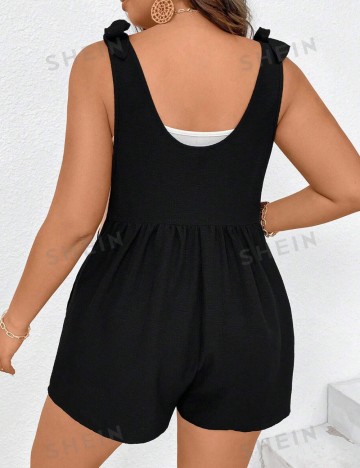 Salopetă scurtă Shein Curve+, negru
