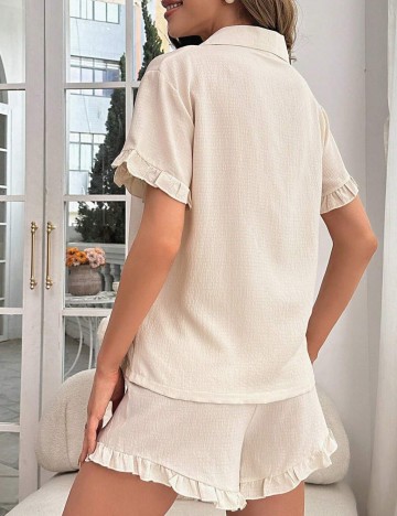 Compleu pijamale Shein, bej
