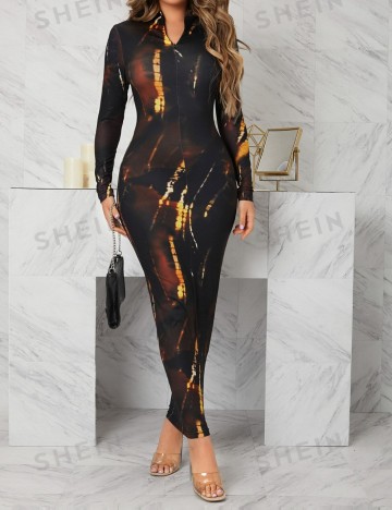 Rochie maxi Shein, mix culori