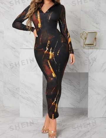 Rochie maxi Shein, mix culori