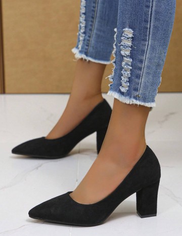 Pantofi cu toc Shein, negru