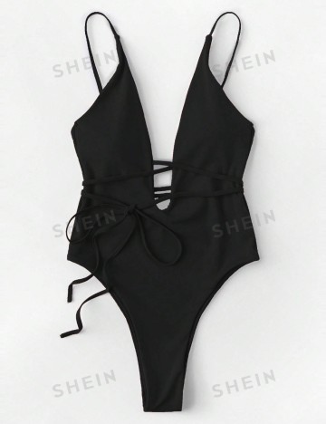 Costum de baie întreg Shein, negru