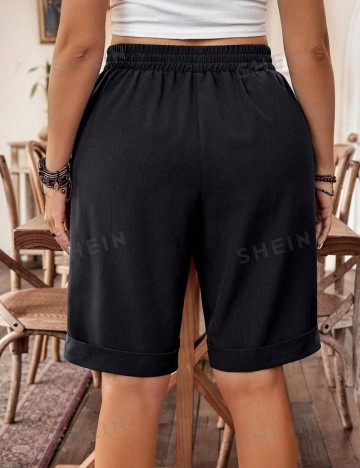 Pantaloni scurți Shein, negru