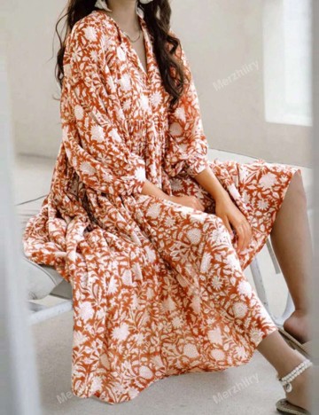 Rochie midi Shein, cărămiziu