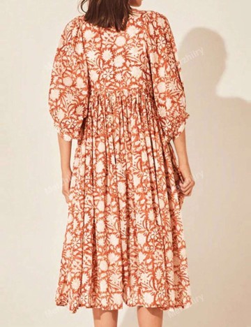 Rochie midi Shein, cărămiziu