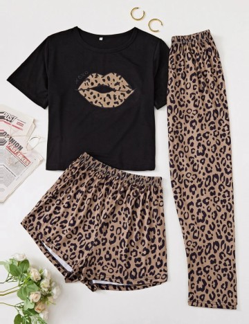 Compleu pijamale Shein, mix culori