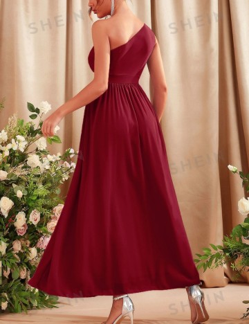 Rochie de ocazie Shein, vișiniu