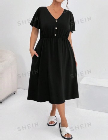 Rochie midi Shein, negru