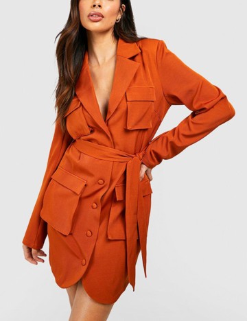 Rochie mini Boohoo, cărămiziu