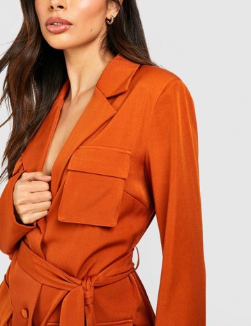 Rochie mini Boohoo, cărămiziu