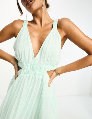 Rochie midi ASOS, verde