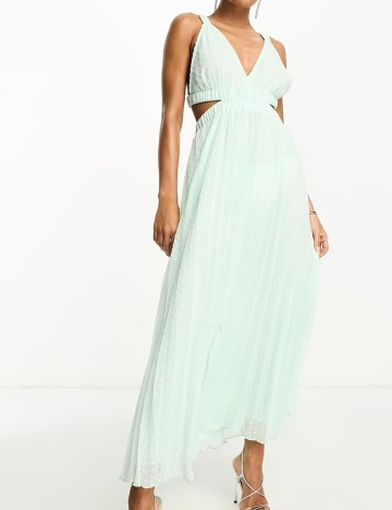 Rochie midi ASOS, verde