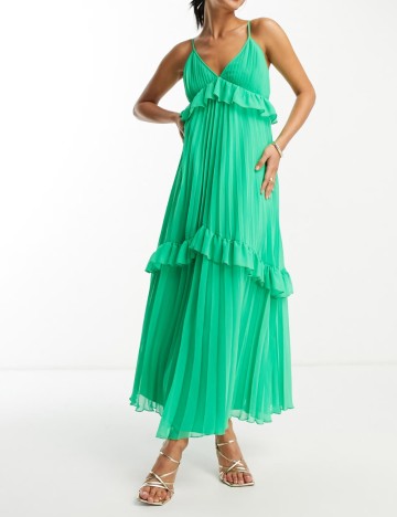 Rochie midi ASOS, verde