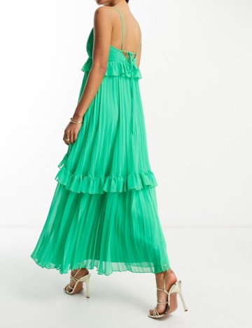 Rochie midi ASOS, verde