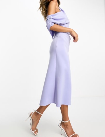 Rochie midi ASOS, mov