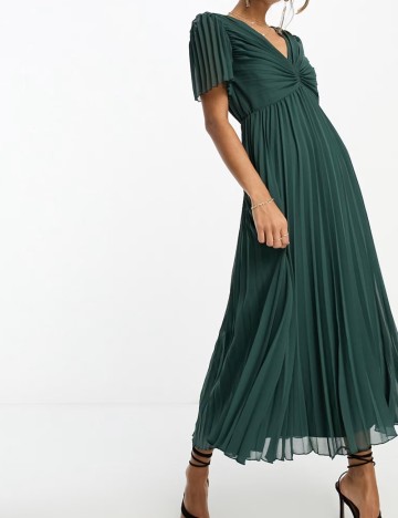 Rochie midi ASOS, verde