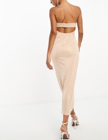 Rochie maxi ASOS, bej