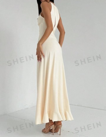 Rochie maxi Shein, crem