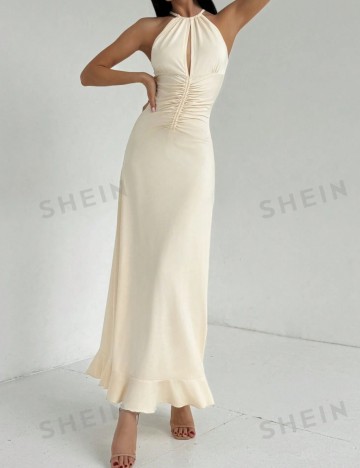 Rochie maxi Shein, crem