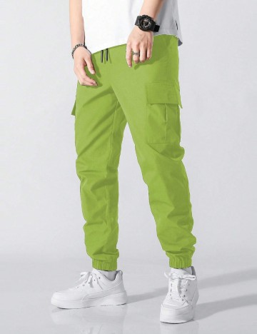 Pantaloni cargo Shein, verde