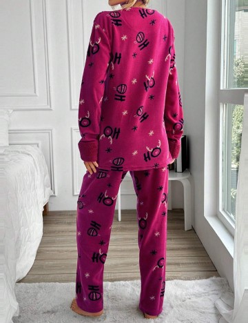 Compleu pijamale Shein, roz