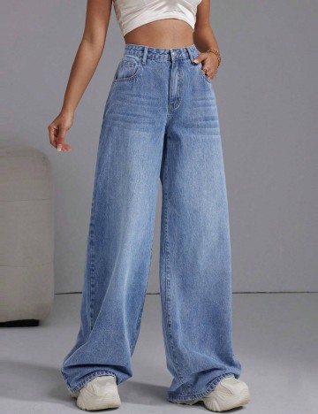 Jeans Shein, albastru