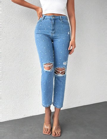 Jeans Shein, albastru