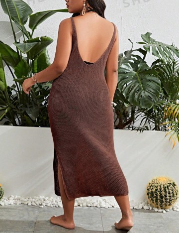 Rochie de plajă Shein, maro