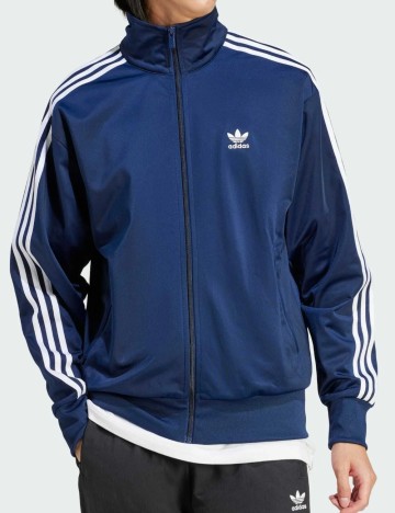 Bluză cu fermoar Adidas, albastru