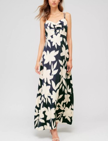 Rochie maxi Fig & Basil, mix culori