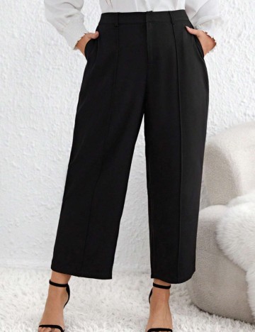 Pantaloni Shein Curve+, negru