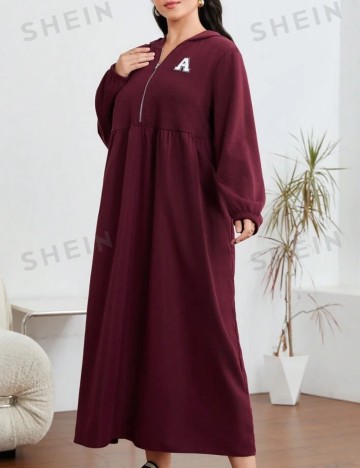 Rochie midi Shein Curve+, vișiniu