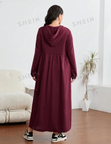 Rochie midi Shein Curve+, vișiniu