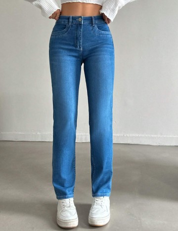 Jeans Shein, albastru