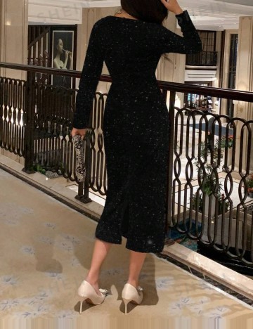 Rochie de ocazie DAZY by Shein, negru