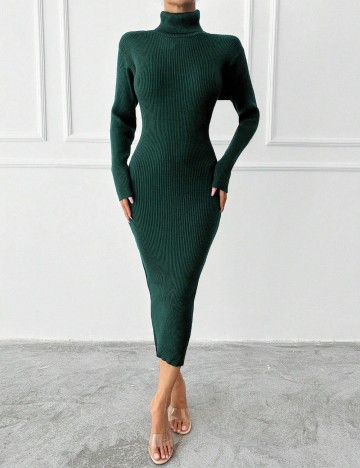 Rochie midi Shein, verde