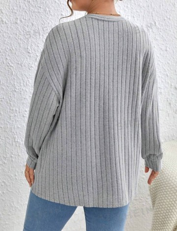 Cardigan Shein Curve+, gri