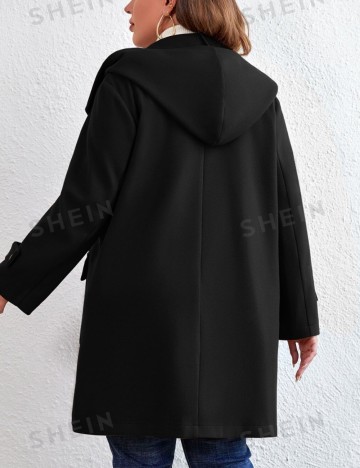 Palton Shein Curve+, negru