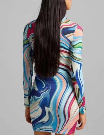 Rochie mini Bershka, mix culori