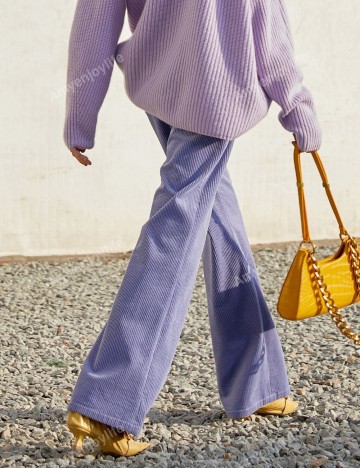 Pantaloni Shein, mov