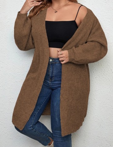 Cardigan Shein Curve+, maro