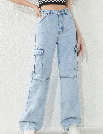 Jeans Shein, albastru